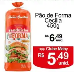 Maby Supermercados Pão de Forma Cecilia oferta