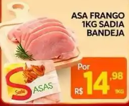 Paxá Supermercados Asa frango 1kg sadia bandeja oferta