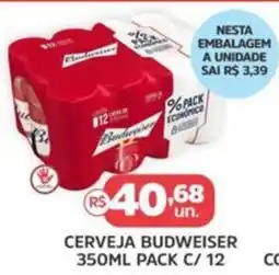 Supermercados Correia Cerveja budweiser oferta