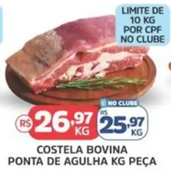 Supermercados Correia Costela bovina ponta de agulha kg peça oferta