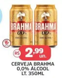 Supermercados Correia Cerveja brahma 0,0% álcool oferta