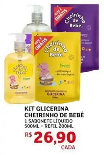 Kit glicerina cheirinho de bebê