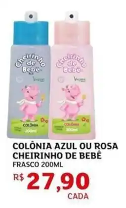 Assaí Atacadista Colônia azul ou rosa cheirinho de bebê oferta