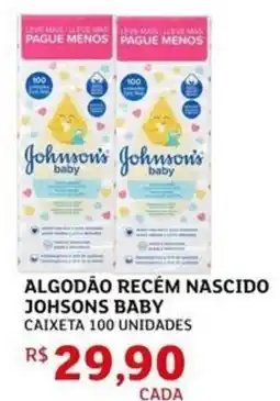 Assaí Atacadista algodão recém nascido johnsons baby oferta