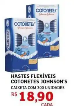 Assaí Atacadista Hastes flexíveis cotonetes johnson's oferta
