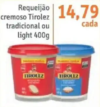 Sonda Requeijão cremoso tirolez tradicional ou light oferta