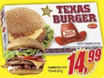 Vianense Supermercados hamburguer texas oferta