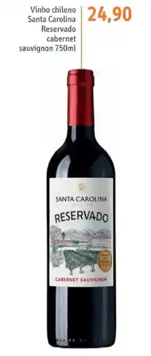 Sonda vinho chileno santa carolina reservado cabernet sauvignon oferta