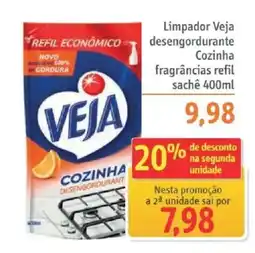 Sonda Limpador Veja desengordurante cozinha fragrancias refil oferta