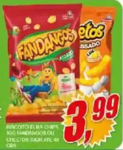 Vianense Supermercados Biscoito flama chips 35g fandangos ou cheetos ssado oferta