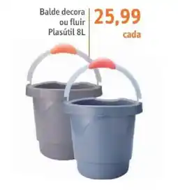 Sonda Balde decora ou fluir oferta