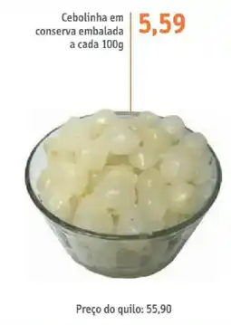 Sonda Cebolinha em conserva embalada oferta