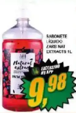 Vianense Supermercados Sabonete liquido zaarb nat extracts oferta