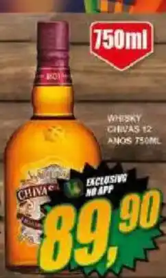 Vianense Supermercados Whisky chivas 12 anos oferta