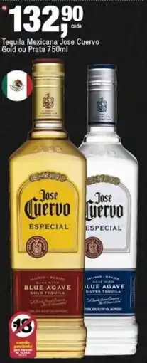 Frangolândia Tequila Mexicana Jose Cuervo Gold ou Prata oferta