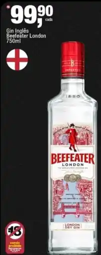 Frangolândia Gin inglês beefeater london oferta