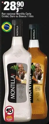 Frangolândia Ron nacional montilla carta cristal, ouro ou branca oferta