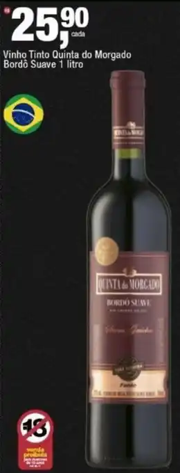 Frangolândia Vinho tinto quinta do morgado bordô suave oferta