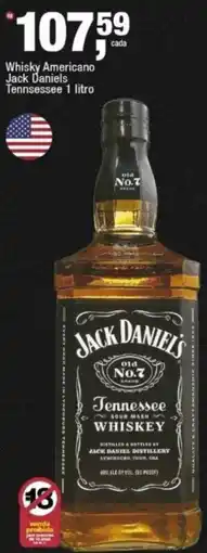 Frangolândia Whisky americano jack daniels tennessee oferta