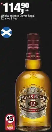 Frangolândia Whisky escocês Chivas Regal 12 anos oferta