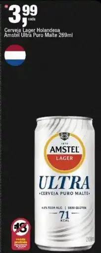 Frangolândia Cerveja lager holandesa amstel ultra puro malte oferta