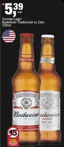 Frangolândia Cerveja Lager Budweiser Tradicional ou Zero oferta