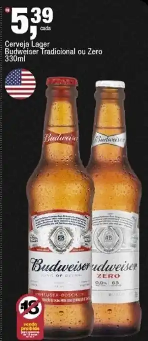 Frangolândia Cerveja Lager Budweiser Tradicional ou Zero oferta