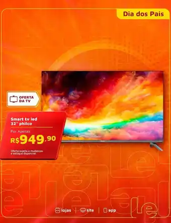 Smart tv led 32" philco