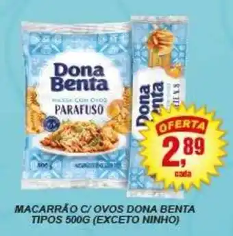 Negreiros Macarrão c/ ovos dona benta oferta