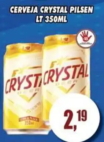 Supermercado leal Cerveja crystal pilsen oferta