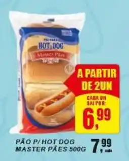 Negreiros Pão p/ hot dog master pães oferta