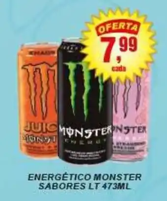 Negreiros energético monster sabores oferta