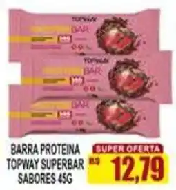 Supermercado leal Barra proteina topway superbar sabores oferta