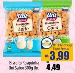 Proença Supermercados Biscoito Rosquinhos Uni Sabor oferta