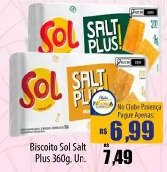 Proença Supermercados Biscoito sol salt plus oferta