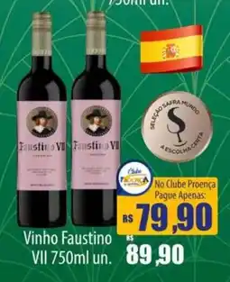 Proença Supermercados Vinho Faustino VII oferta