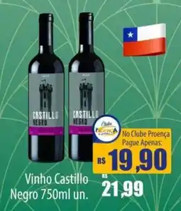 Proença Supermercados Vinho Castillo Negro oferta