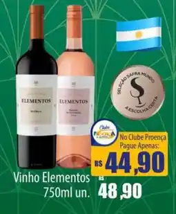 Proença Supermercados Vinho Elementos oferta