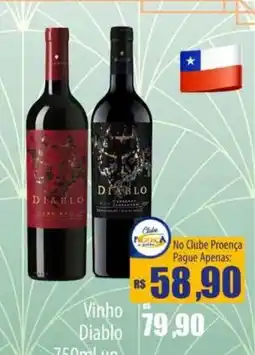 Proença Supermercados Vinho Diablo oferta