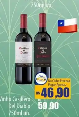 Proença Supermercados Vinho Casillero Del Diablo oferta