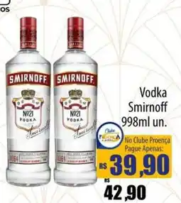 Proença Supermercados Vodka smirnoff oferta