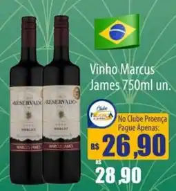Proença Supermercados Vinho Marcus James oferta