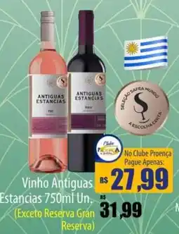 Proença Supermercados Vinho Antiguas Estancias oferta