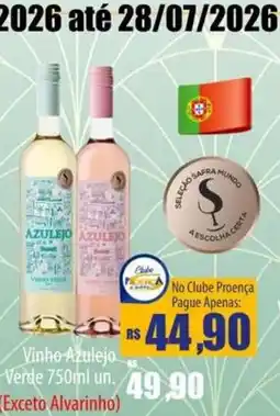 Proença Supermercados Vinho Azulejo Verde oferta