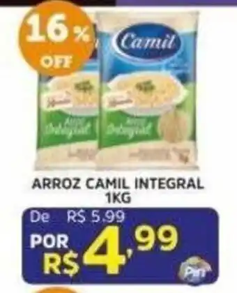 Pinheiro Supermercado Arroz camil integral oferta