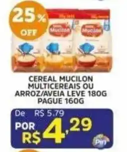 Pinheiro Supermercado Cereal mucilon multicereais ou arroz/aveia leve oferta
