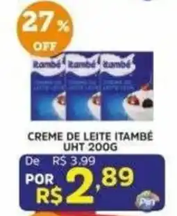 Pinheiro Supermercado Creme de leite itambé oferta