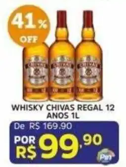 Pinheiro Supermercado Whisky chivas regal 12 anos 1l oferta