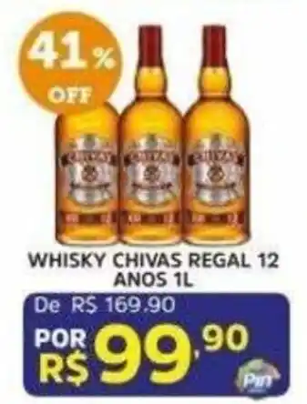 Pinheiro Supermercado Whisky chivas regal 12 anos 1l oferta