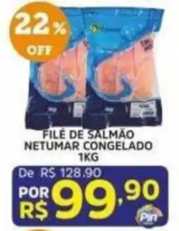 Pinheiro Supermercado Filé de salmão netumar congelado oferta